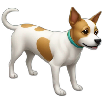 Dog on a surfboard emoji