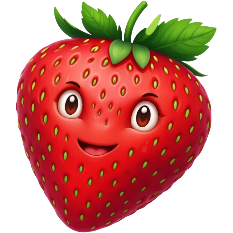 Muscle strawberry emoji