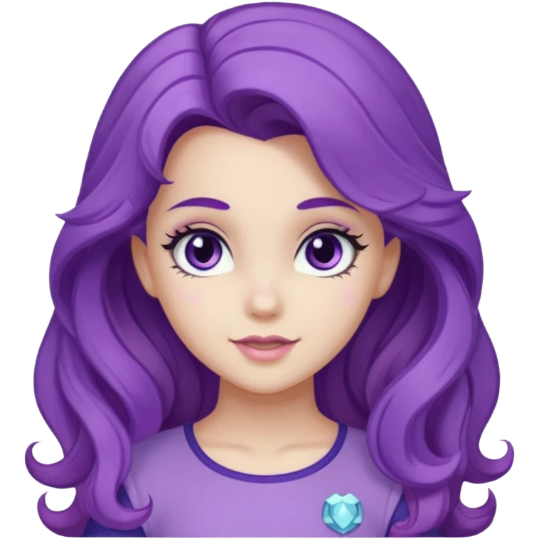 rarity equestria girl and wavy hair emoji