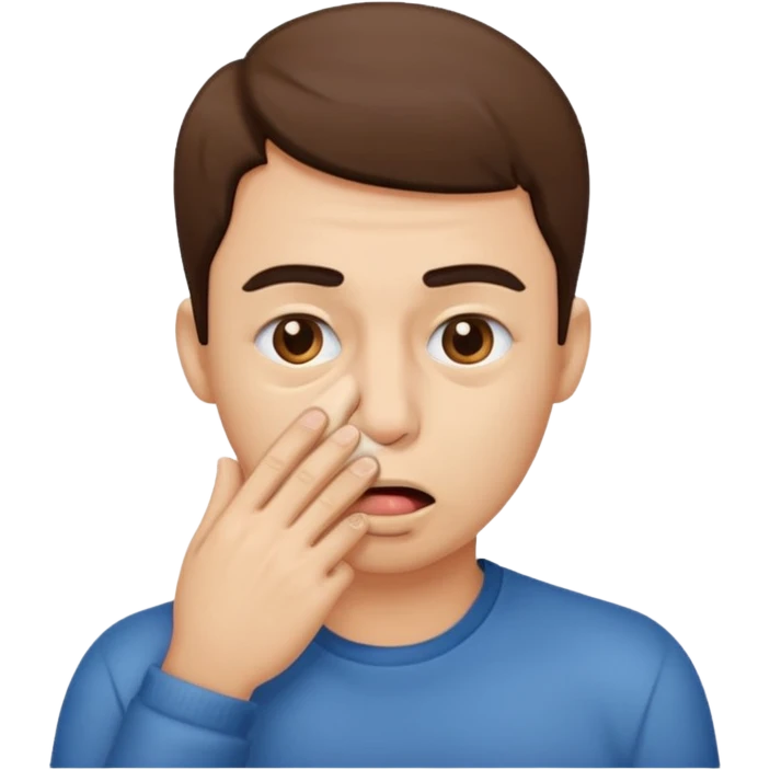 holding nose for bad smell emoji