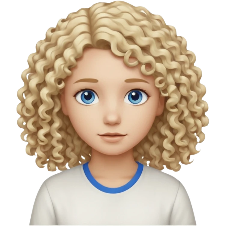 Curly blond blue eyes. Long hair cool beige blond. Longer hair beige ash blonde emoji