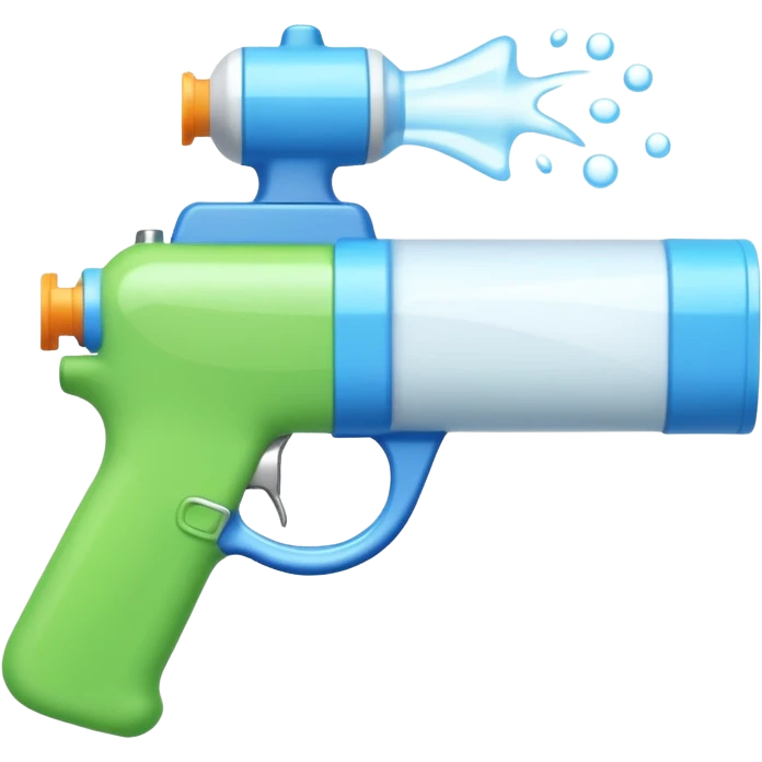 White semen shooting from a water gun emoji