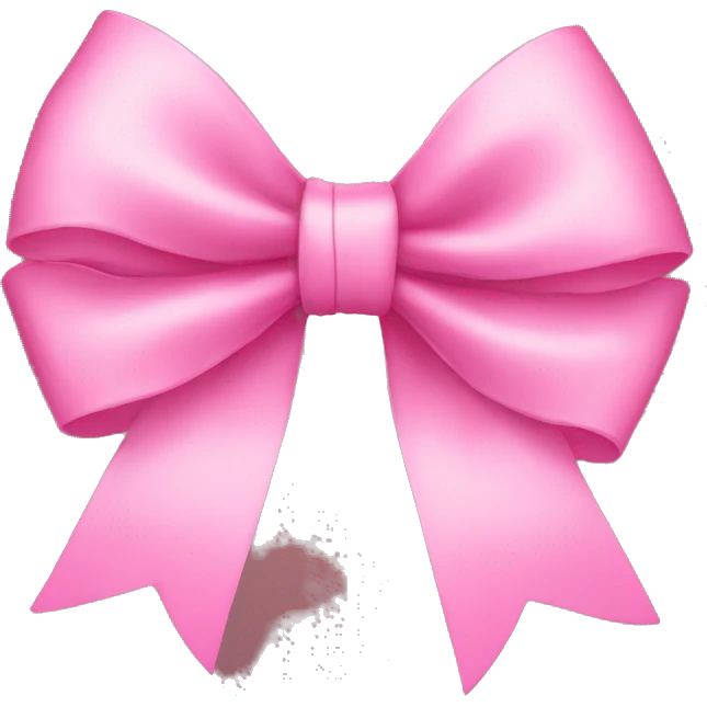 Pink bow emoji