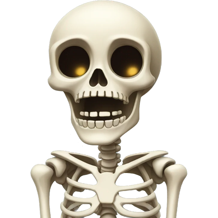 surprised skeleton emoji