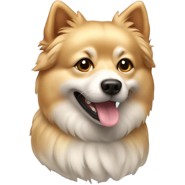 spitz dog golden emoji