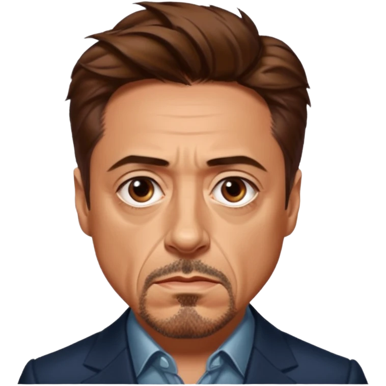 robert downey jr serious emoji
