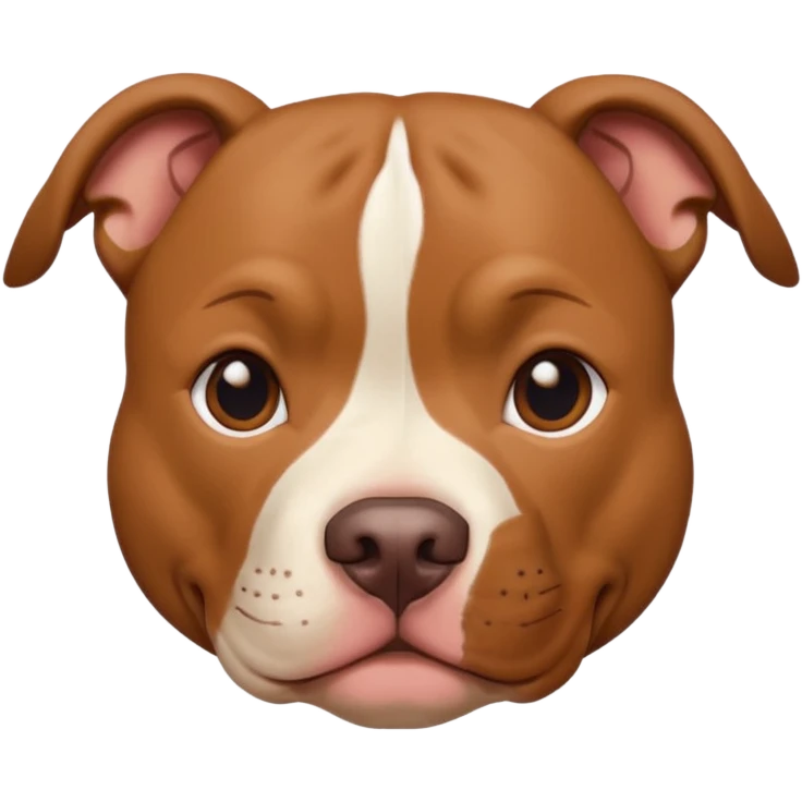 Un pitbull de carita tierna  emoji