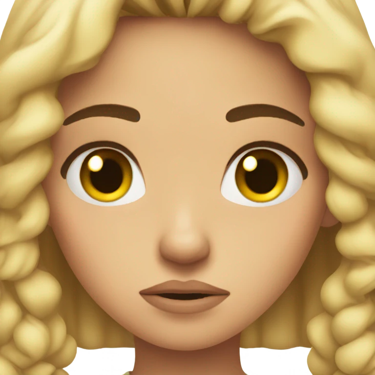 Girl grumpy teen emoji