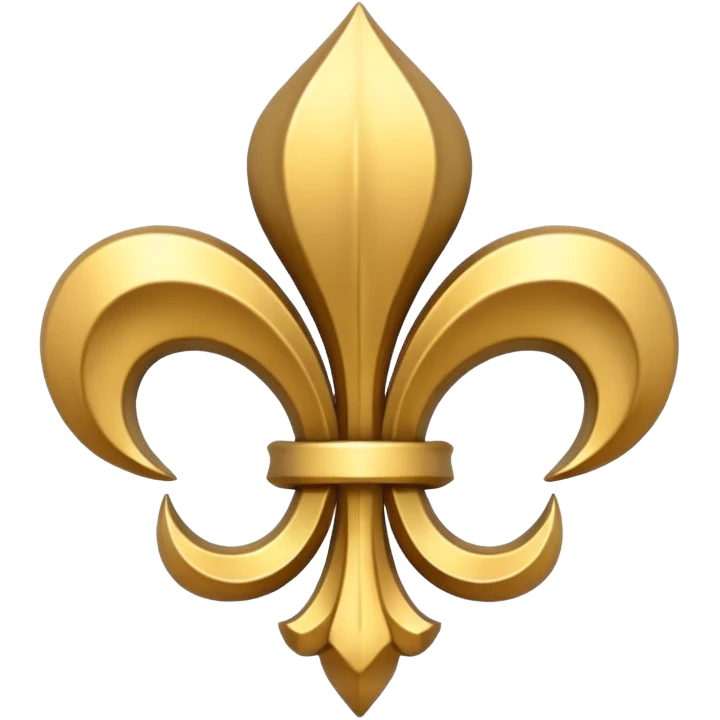 Petit bouclier fleur de lys emoji