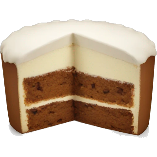 walnut ball cake character emoji