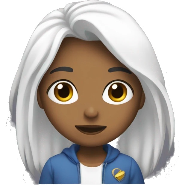 Una persona dando un 😘 blanco emoji