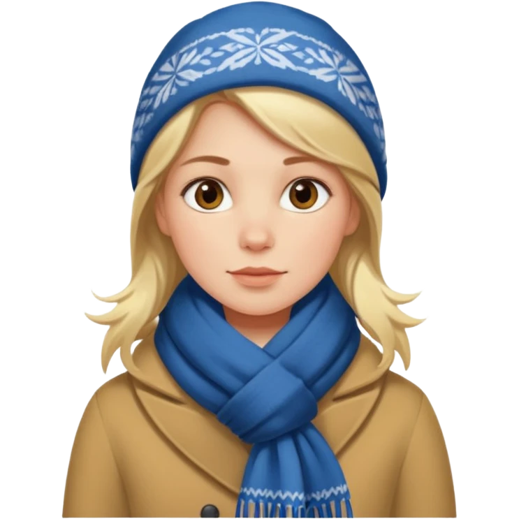 scandinavian girl in copenhagen emoji