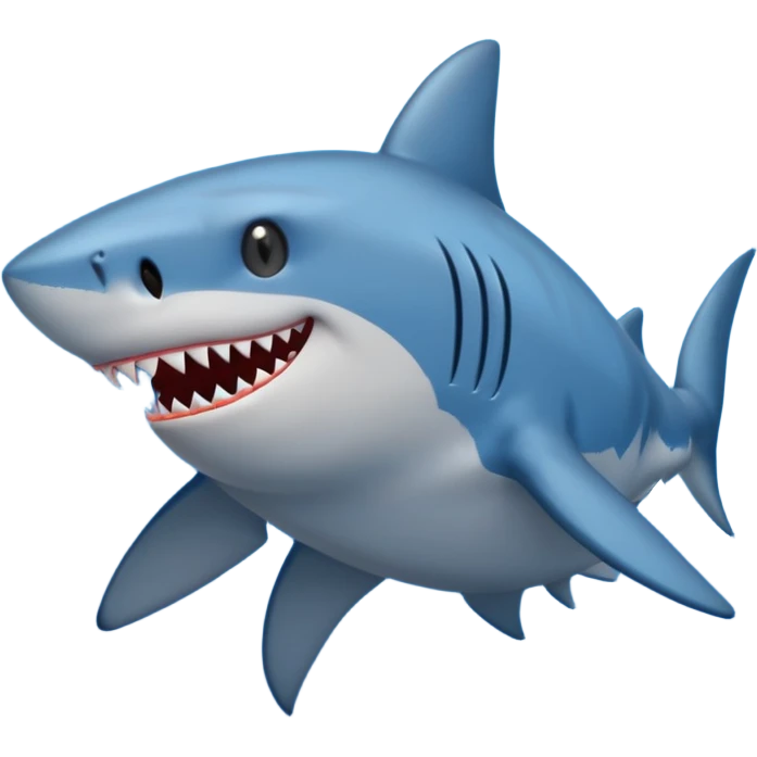 shark body with a cat face emoji
