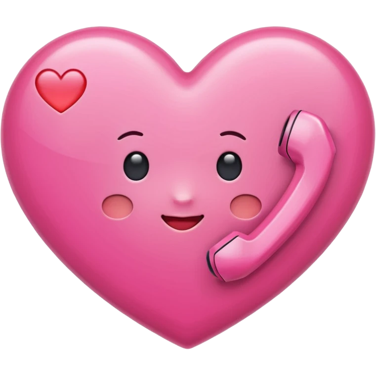 Phone messages, love emoji