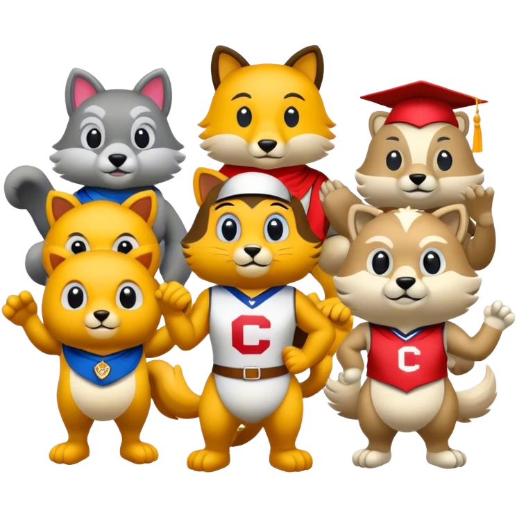 College mascots emoji