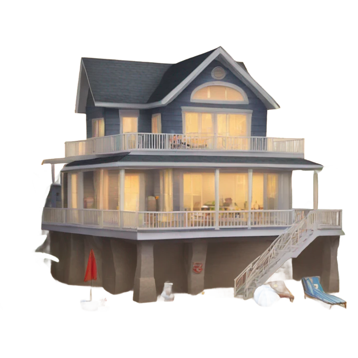 Big nice beach house  emoji