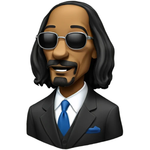 snoop dog with president suit emoji