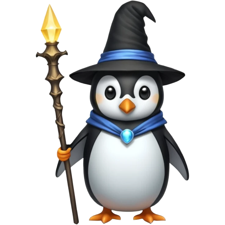 Penguin Wizard emoji