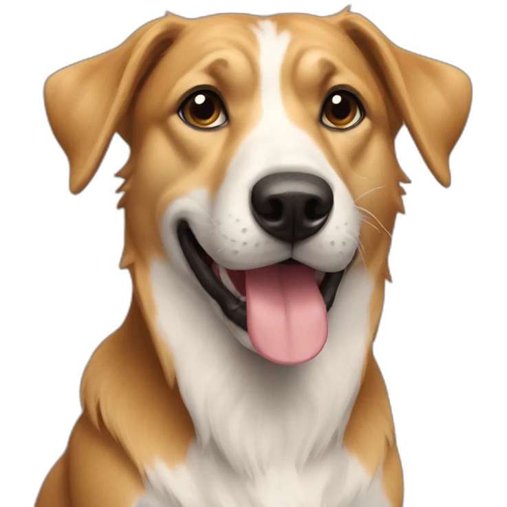 Chat sur chien emoji