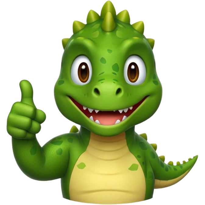 thumbs up dinosaur emoji