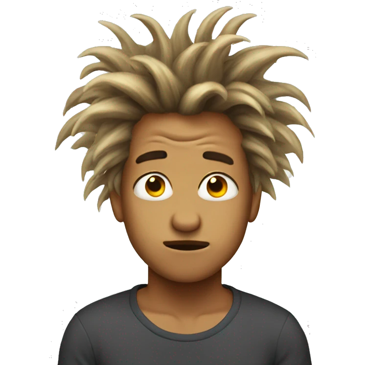 Bad hair day emoji