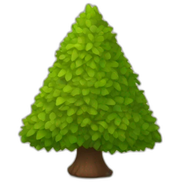 a little Triangle tree emoji