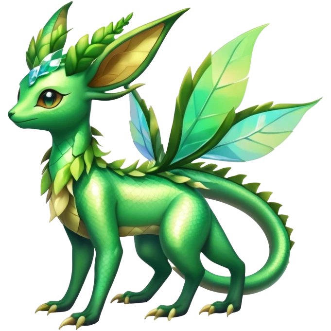 Shiny Exotic Flygon-Leafeon-Hybrid-Creature emoji