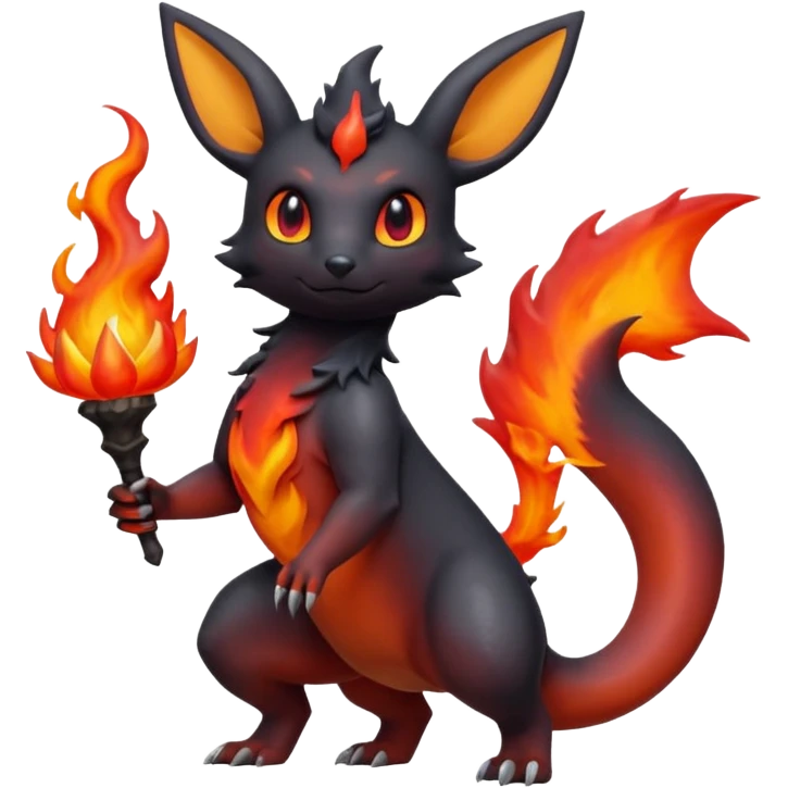 magma-gradients-colored Magmortar-Salandit-Umbreon-Flareon-Hybrid (Full body) emoji