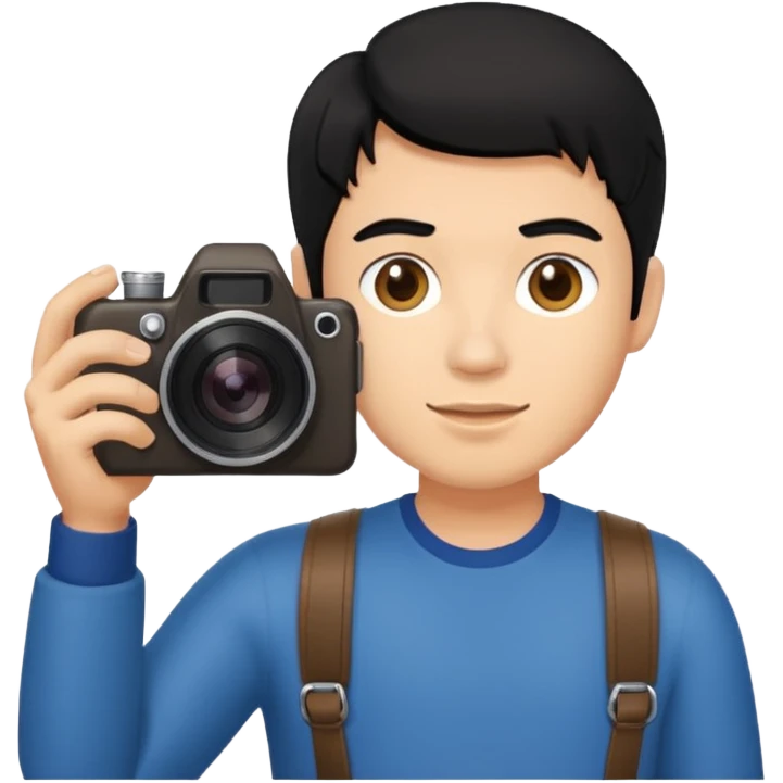 guy with black hair, holding camera 



















 emoji