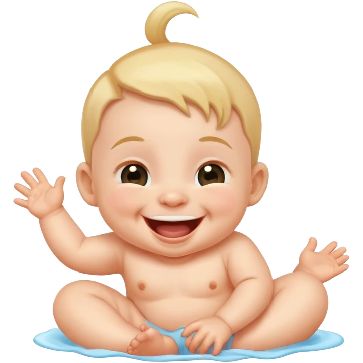 Baby laugh  emoji
