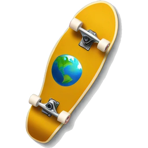 earth shaped skate emoji