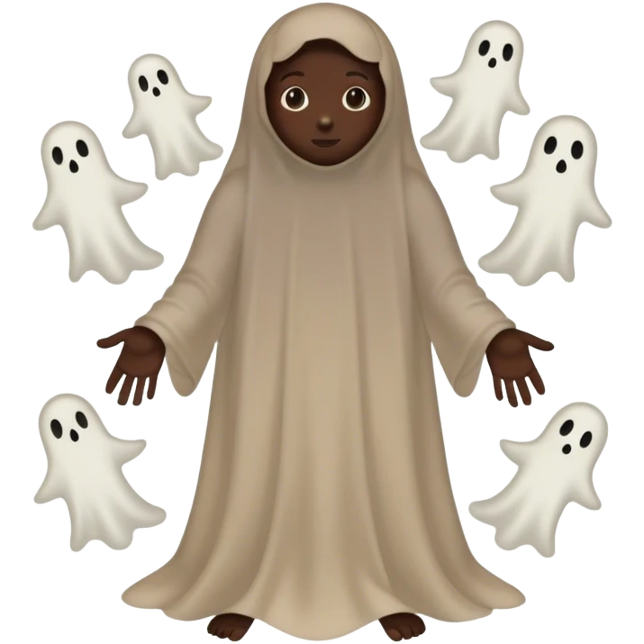  A silhouette of a person with faint, ghost-like childhood figures inside their body, representing how memories are stored deep within, even if they are not consciously accessible. emoji
