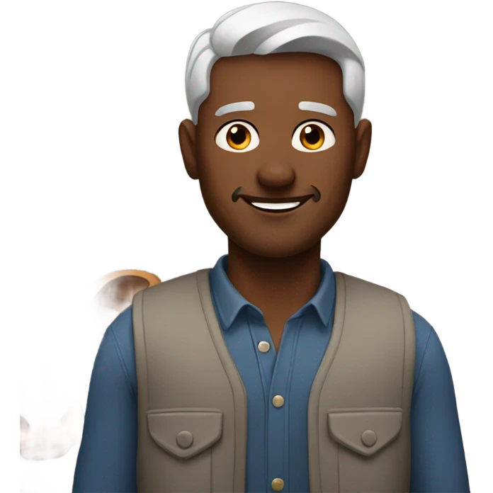 Man with cows emoji