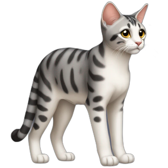 Serengeti Cat Full Body emoji