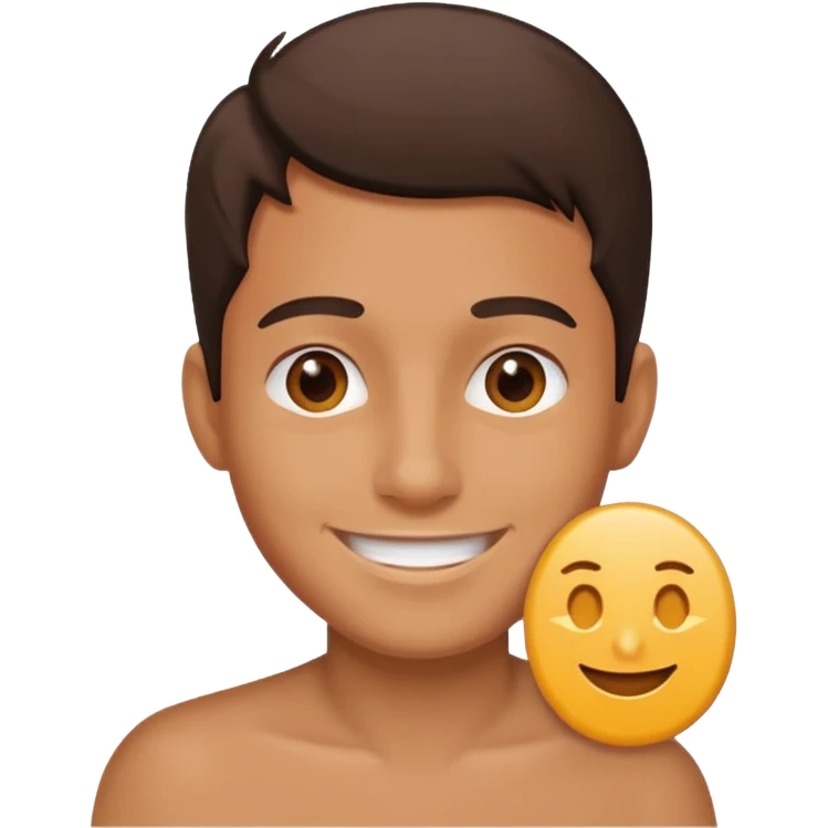 an icon of a person with a small chip next to him emoji