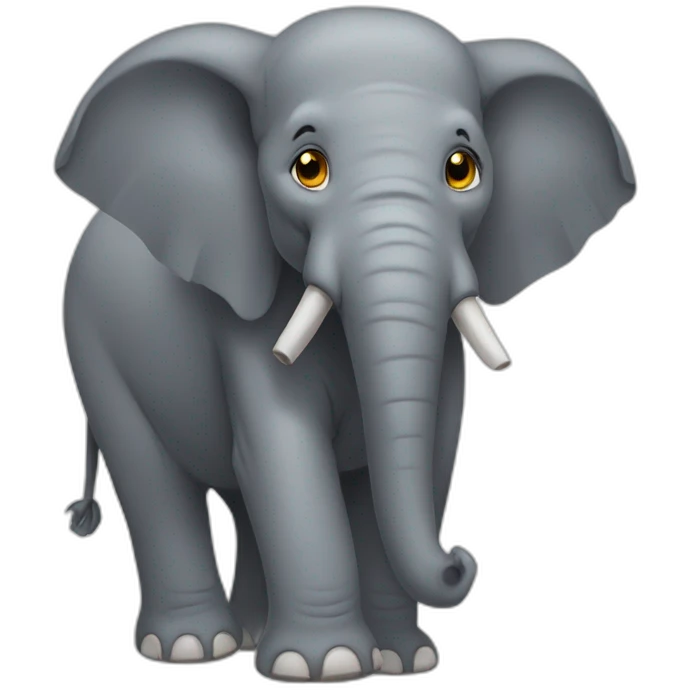 Feral elephant emoji