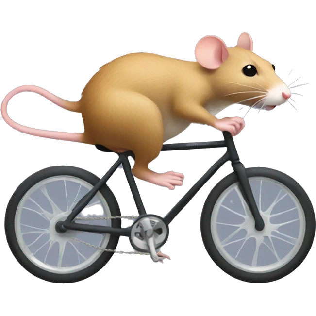 rat biking emoji