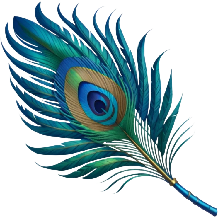 Peacock feather emoji