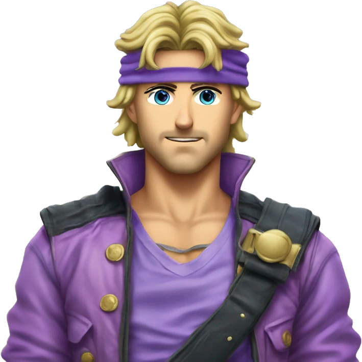 Johnny Joestar from JoJo's Bizarre emoji