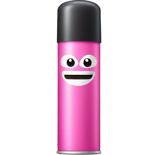 hair spray pink emoji