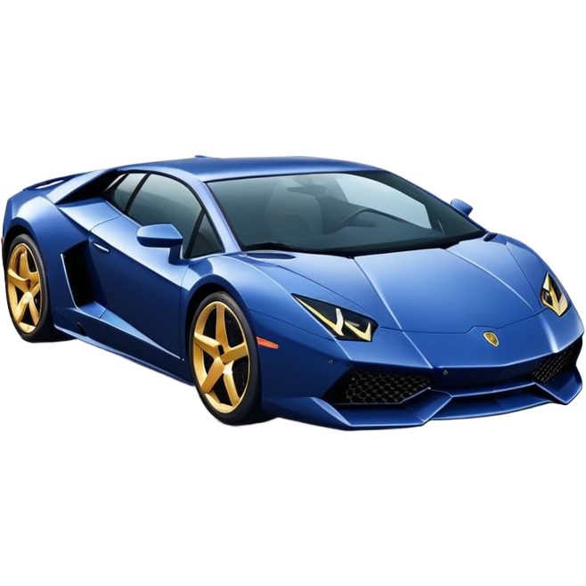 navy blue lamborghini  emoji