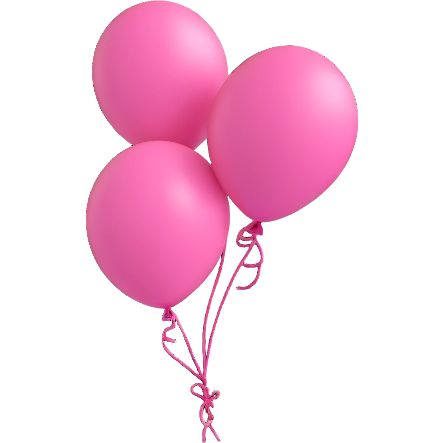 pembe balon emoji