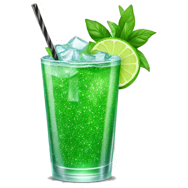 glitter mojito emoji