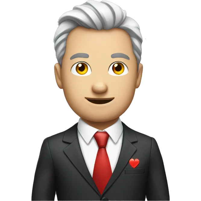 guy in suit play poker  emoji