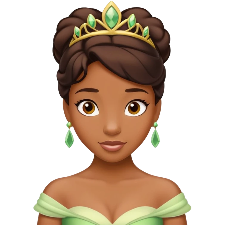 Tiana Disney princess emoji
