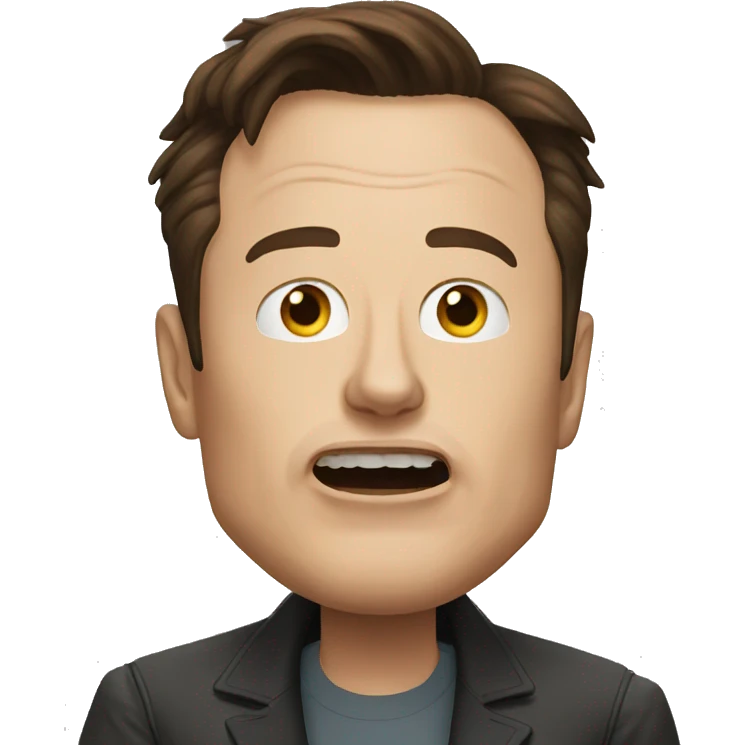 Scary elon musk emoji
