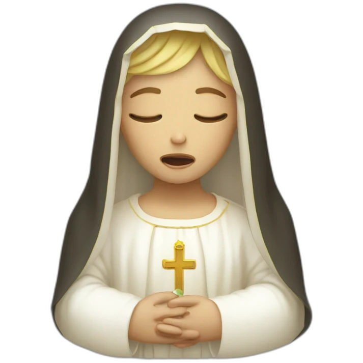 crying virgin mary emoji