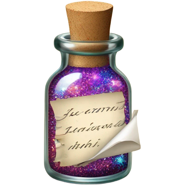 a WISH BOTTLE
 emoji