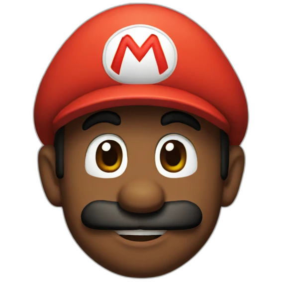black-mario emoji
