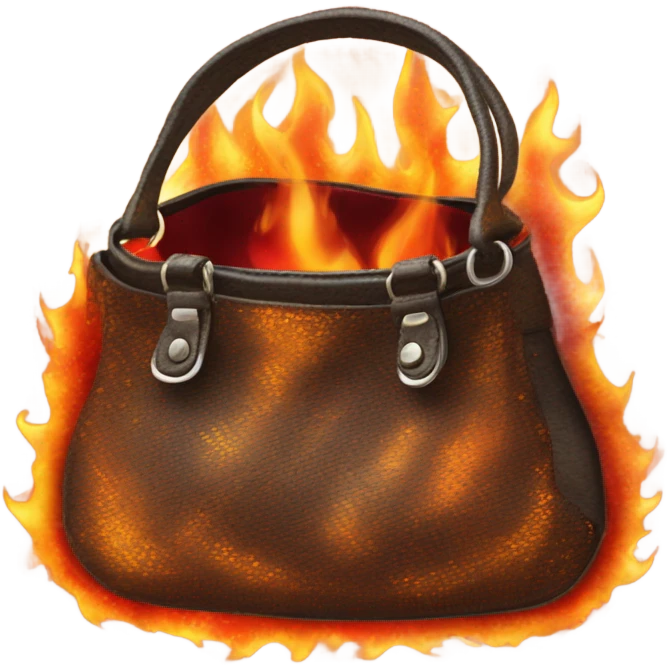 Purse on fire emoji